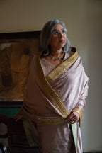 Ashok Saree in Mauve Silk