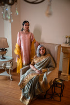 Chashme Shahi Tissue Saree in Sage Green