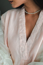 Mini Sashiko In Pink Chanderi With Shalwar