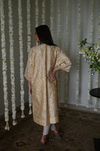 Jodhpur Kaftan in Deep Ivory Octa with Nandini Dhoti