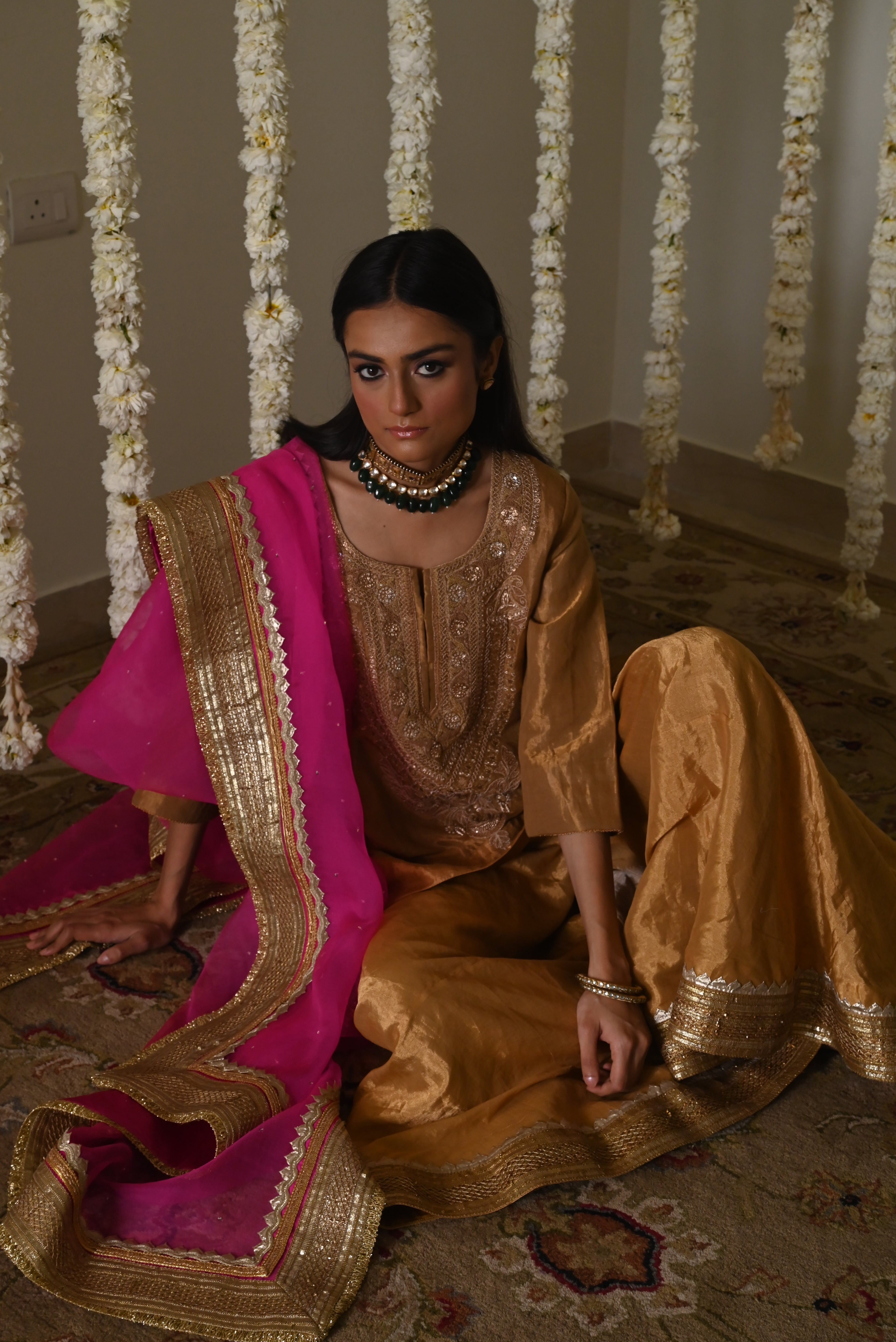 Amal Dupatta in Hot Pink