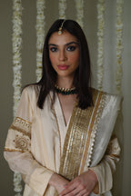 Amal Dupatta in Ivory Tissue