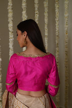 Jodhpur Gota Saree in Ivory