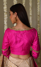 Suchitra blouse in hot pink
