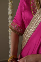 Ladoo blouse in hot pink