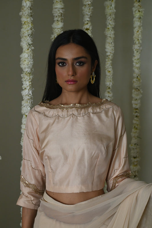 Suchitra blouse in deep ivory