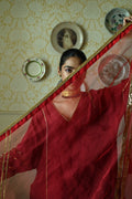 Anaar Dupatta in Red Organza