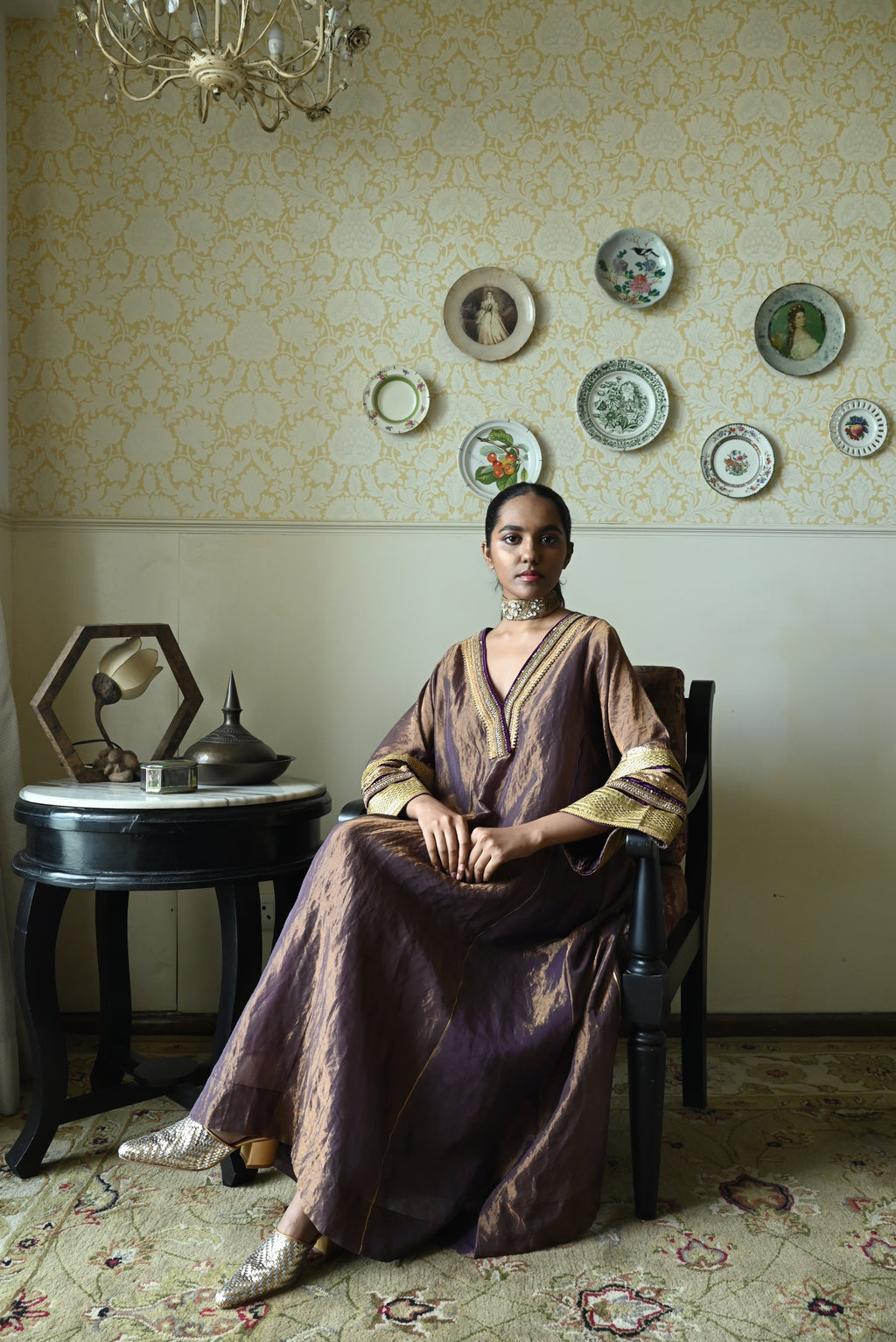 Waheeda with kalis in Berry tissue