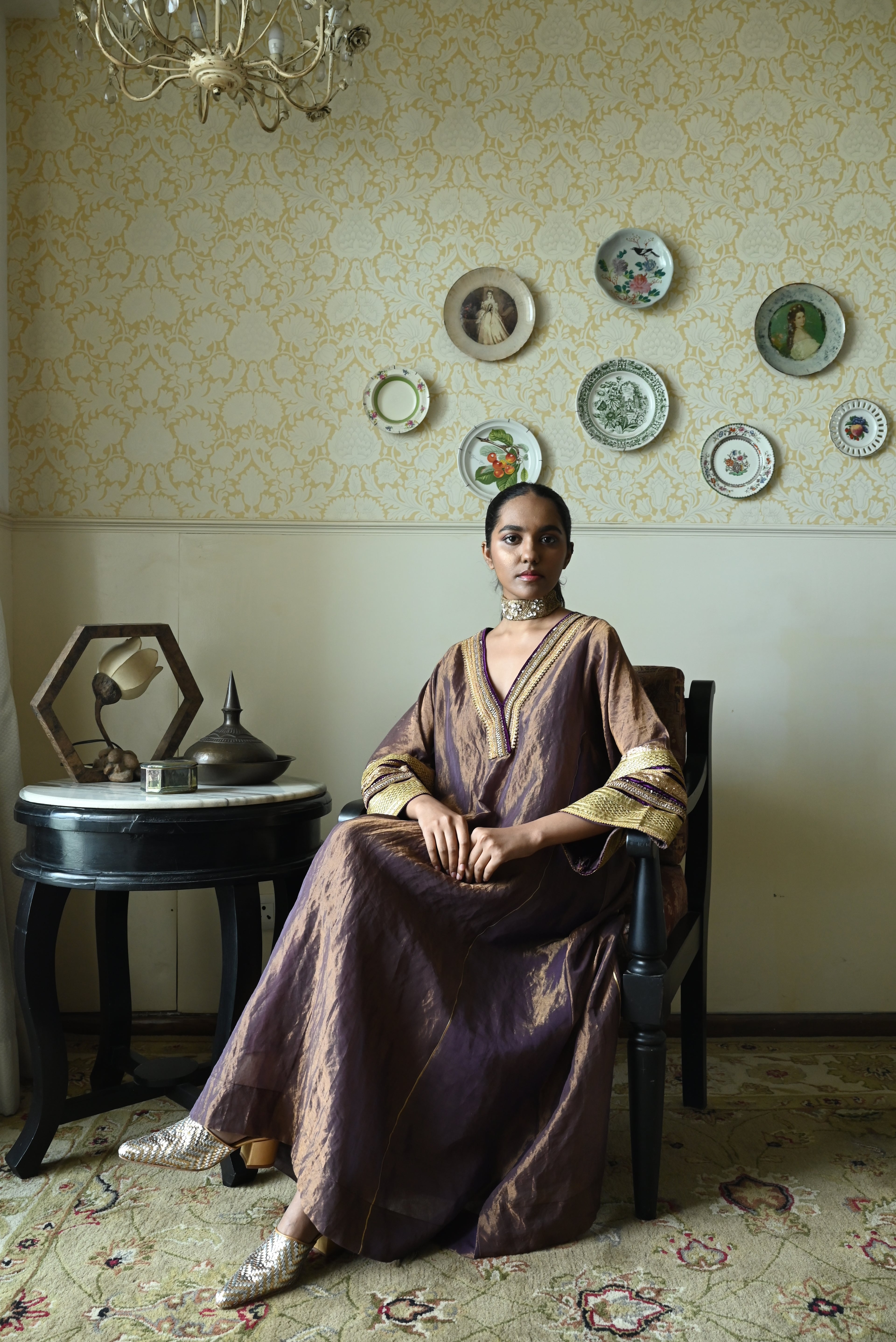 Waheeda with kalis in Berry tissue