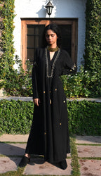 Boho Banjarra Dress in Black Silk