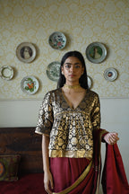 Ashoka Saree in Red Silk