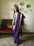 Ashoka Saree in Purple Silk