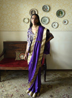 Ashoka Saree in Purple Silk