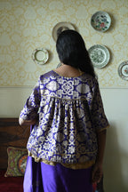 Kediya Blouse in Purple Gujrat Brocade