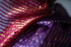 Nandini Ghunghroo Saree in Mix Match Colour Sameena Stripe Tissue
