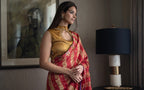 Nandini Ghunghroo Saree in Mixmatch Color Chanderi Stripe Tissue