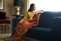 Kolka Saree in Red Tissue