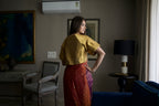 Ghunghroo Charulata Blouse in Gold Tissue