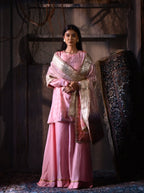 Amina Dupatta in Pink Tissue