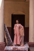 Shaheen Anarkali  in Dusty Pink Silk