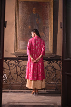 Sally Jacket in Hot Pink Brocade