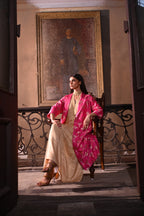 Sally Jacket in Hot Pink Brocade