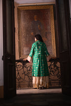 Sally Jacket in Green Brocade