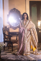 Jalsa saree in Ivory Tissue