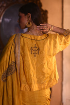 Reshma Blouse in Yellow Silk