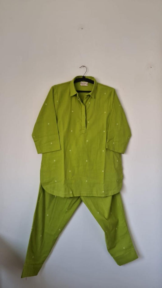 Co-Ord Set in Bengal Jamdani dots