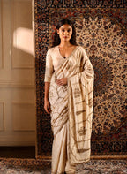 Shalimaar Saree in Ivory Chanderi