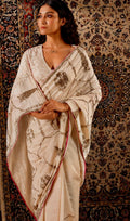 Shalimaar Saree in Ivory Chanderi