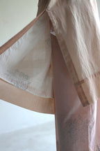 Kaftan In Gulab Pink Silk Muslin With Palazzo