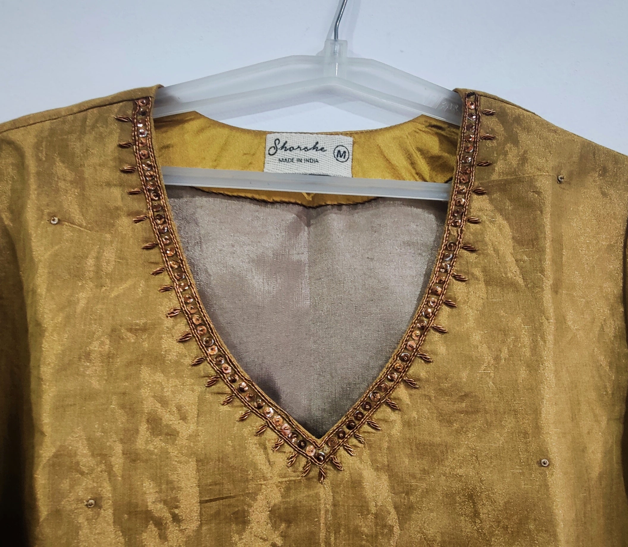 Mini Anu in Champagne Grey Tissue with Garara