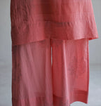 Kaftan in Watermelon Pink Silk Muslin with Palazzo
