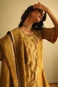 Dupatta In Antique Gold Handloom Tissue full size