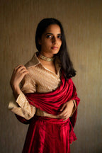Velvet scalloped Dupatta