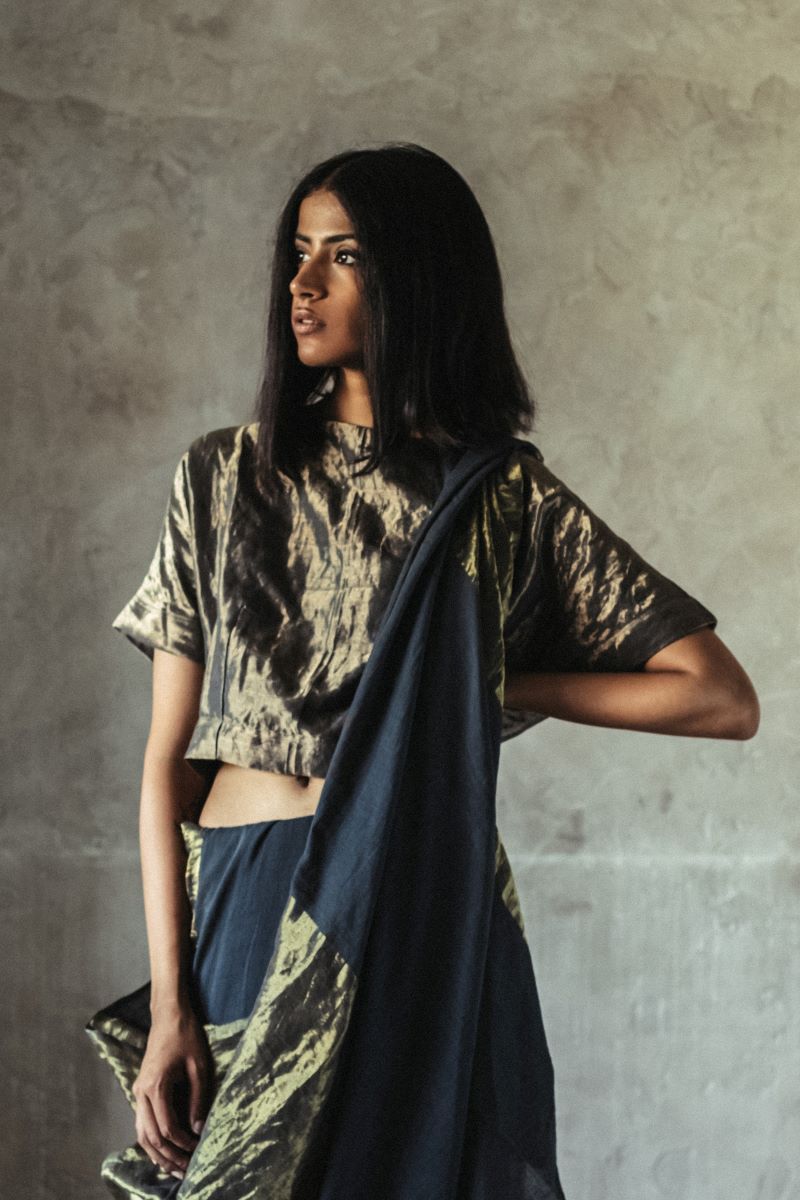Bandi blouse in antique gold