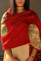 Frida Stole In Red Silk