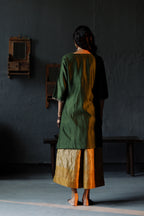 Saifi Kurta in Emerald Green Chanderi with Farshi