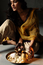 Empireline Kurta in Garnet Purple Raw Silk with Shalwar