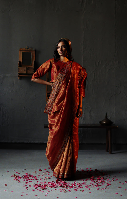 Sari in Ruby Red Tissue: 1 left!