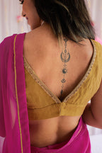 Sari in Jaipur Fuchsia Pink Chiffon