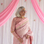 Sari in Gulab Pink Tissue