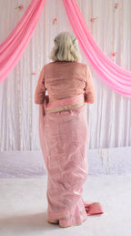 Sari in Gulab Pink Tissue