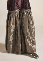 Mini Saifi in Wine Velvet with Sharara