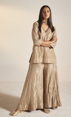 Mini Anu in Champagne Grey Tissue with Garara