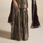 Mini Anisa in Slate Silver Tissue with Sharara