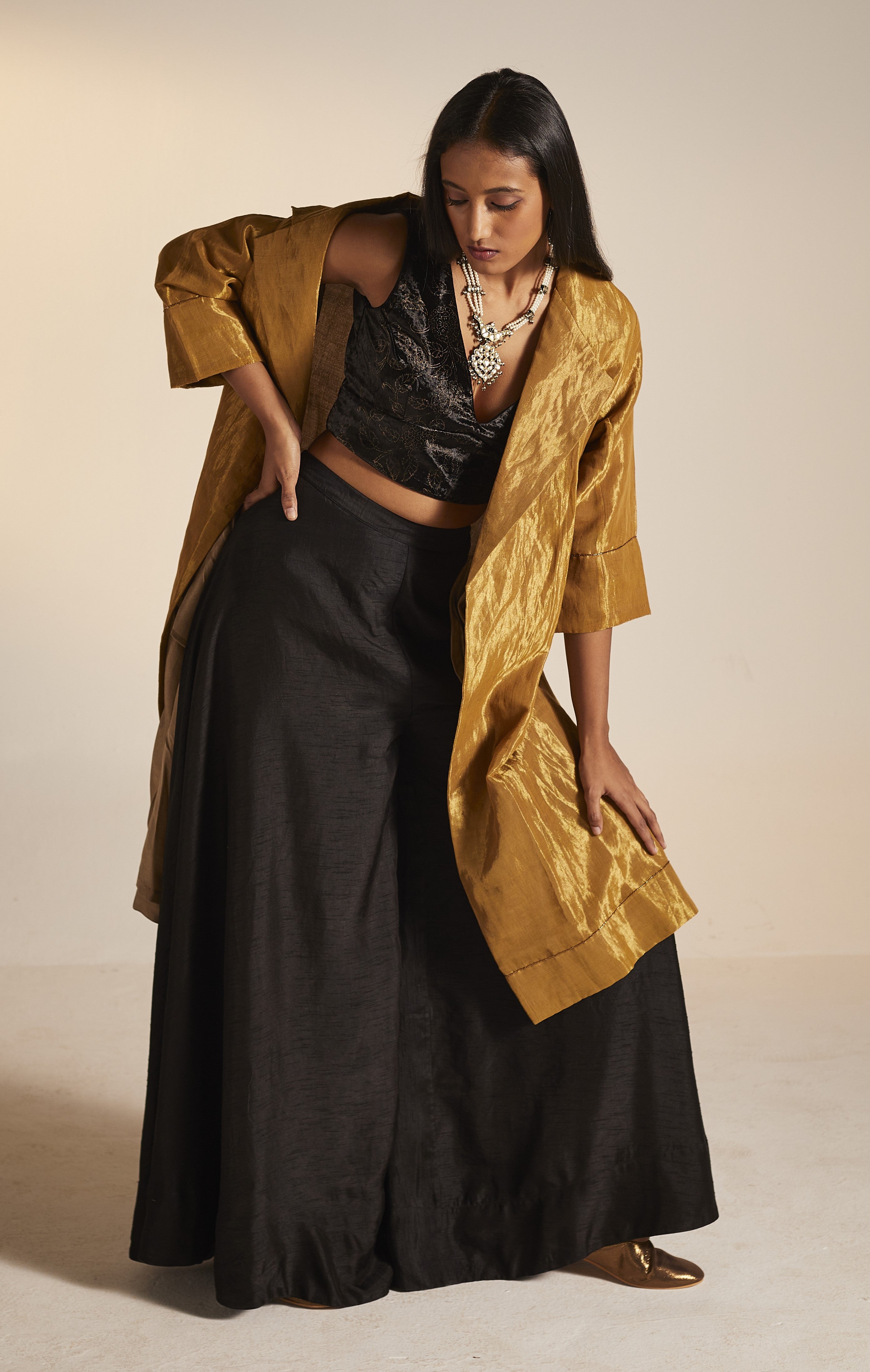 Sally Jacket in Copper Tissue