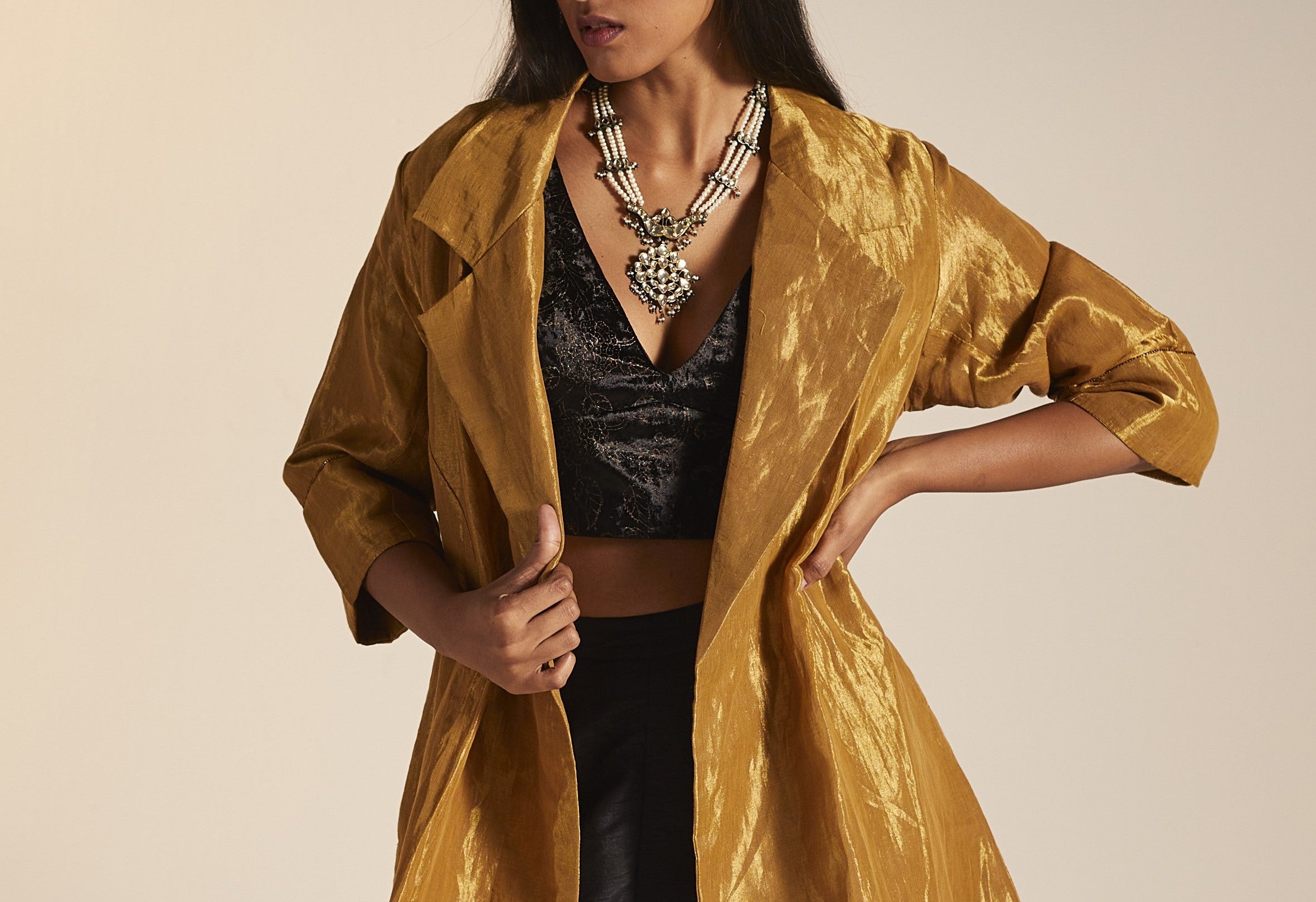 Sally Jacket in Copper Tissue